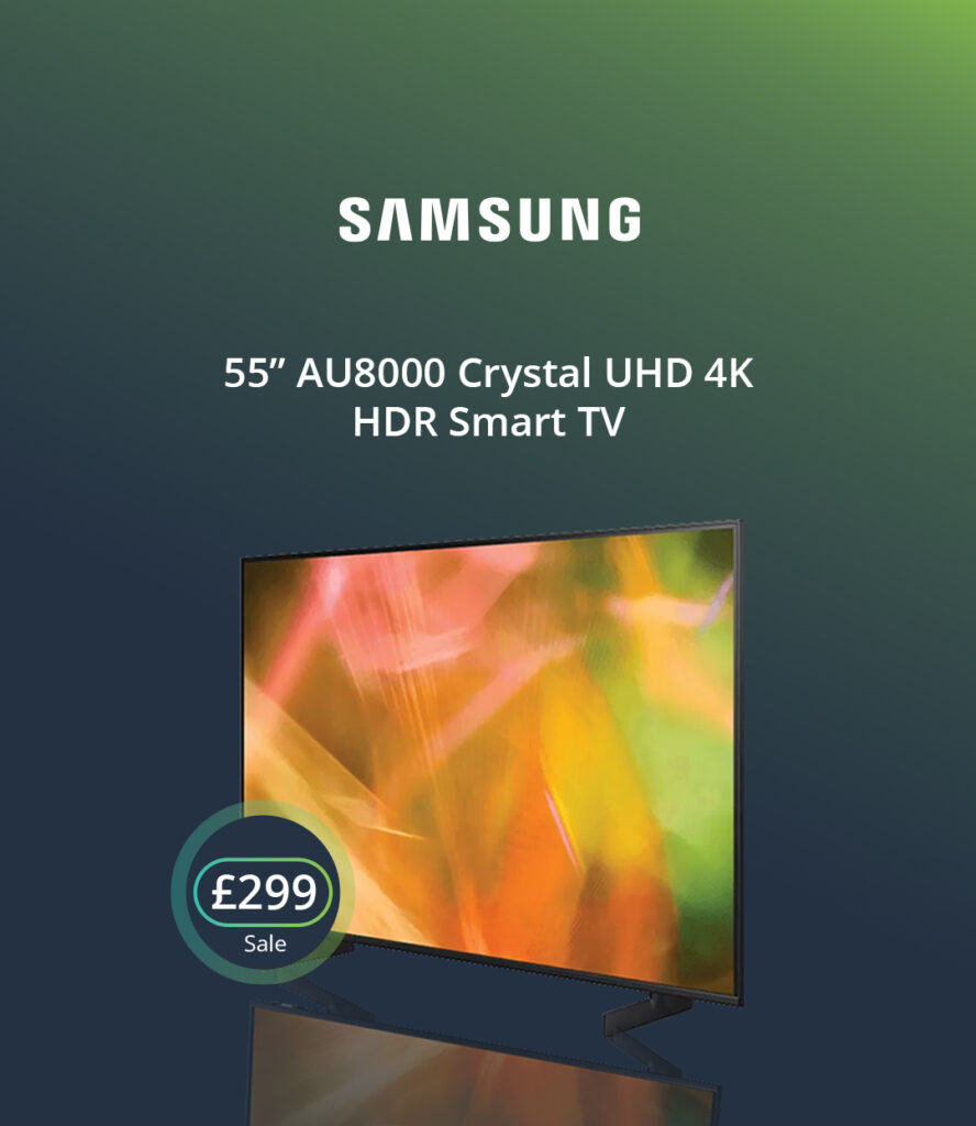 Samsung au8000 TV sale